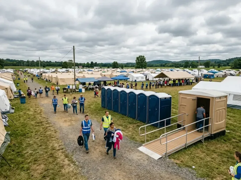 disaster-relief-camp-restrooms-010 — frequently asked questions, Dumpster & Portable Bathrooms Rental in St. John, IN